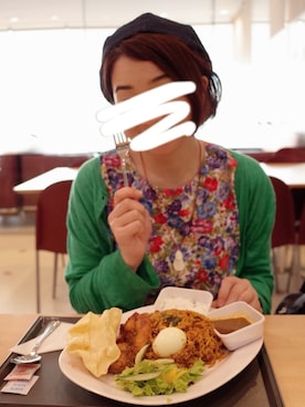 「RAGEBLUE（レイジブルー）のアイテム（ハンチング/ベレー帽）」を使った、wakaba@さん（レディース・163cm）の夏コーディネート