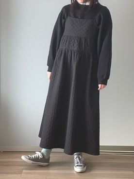 「シンフルコーデ」｜「アイテム（ワンピース/ドレス）」を使った、きょさん（レディース・163cm）の春コーディネート