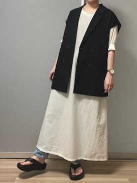 「アイテム（ワンピース/ドレス）」を使った、きょさん（レディース・163cm・20代）の夏コーディネート