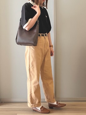 「classicalelf（クラシカルエルフ）のアイテム（パンツ）」を使った、きょさん（レディース・163cm）の夏コーディネート