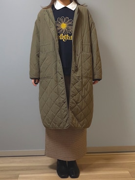 「アイテム（その他アウター）」を使った、きょさん（レディース・163cm・20代）の秋コーディネート
