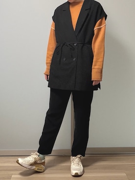 「セーター」｜きょさん（レディース・163cm）の春コーディネート