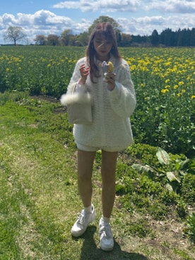 「NIKE（ナイキ）のナイキ エア フォース 1 '07 ウィメンズシューズ / Nike Air Force 1 '07 Women's Shoes DD8959-100 White（スニーカー、ホワイト系）」を使った、かちさん（レディース・153cm）の秋コーディネート