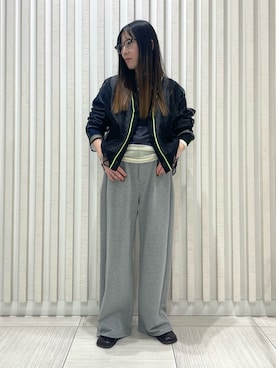 「AULA AILA（アウラアイラ）のアイテム」を使った、HONTOMOさん（レディース・161cm）の春コーディネート