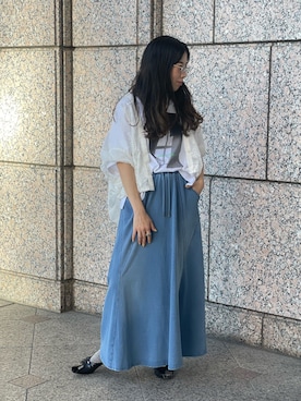 「Munich（ミューニック）のアイテム」を使った、HONTOMOさん（レディース・161cm）の夏コーディネート