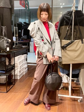 HONTOMOさん（レディース・161cm）の冬コーディネート