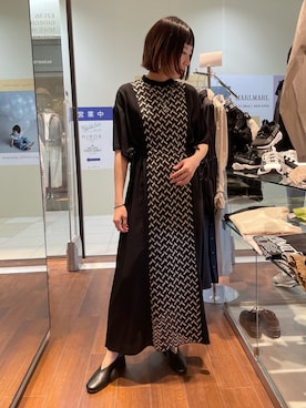 「おとなコーデ」｜「アイテム（アクセサリー）」を使った、HONTOMOさん（レディース・161cm）の春コーディネート