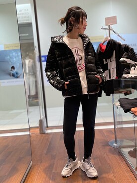 「RUN OF（ランオブ）のアイテム」を使った、HONTOMOさん（レディース・161cm）の春コーディネート