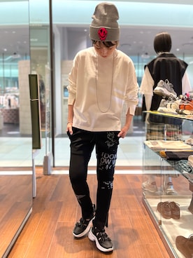 「おとなコーデ」｜「アイテム（アクセサリー）」を使った、HONTOMOさん（レディース・161cm）の夏コーディネート