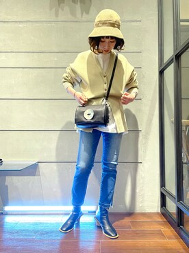 「おとなコーデ」｜「アイテム（ブーツ）」を使った、HONTOMOさん（レディース・161cm）の冬コーディネート