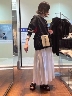 「NAKAGAMI（ナカガミ）のアイテム」を使った、HONTOMOさん（レディース・161cm）の春コーディネート
