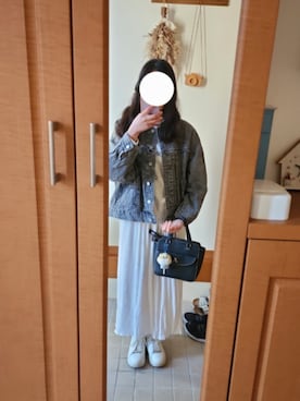 「アイテム（トートバッグ、ブラック系）」を使った、ayaharuさん（レディース・158cm）の冬コーディネート