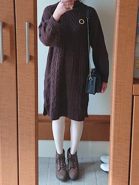 ayaharuさん（レディース・158cm）の冬コーディネート