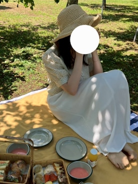 「しまむら（シマムラ）のアイテム」を使った、ayaharuさん（レディース・158cm）の夏コーディネート
