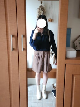 「Honeys（ハニーズ）のアイテム」を使った、ayaharuさん（レディース・158cm）の秋コーディネート