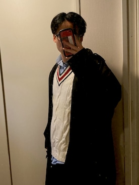 「Ground Y（グラウンドワイ）のアイテム（その他アウター）」を使った、ぽーんさん（メンズ・174cm）の春コーディネート