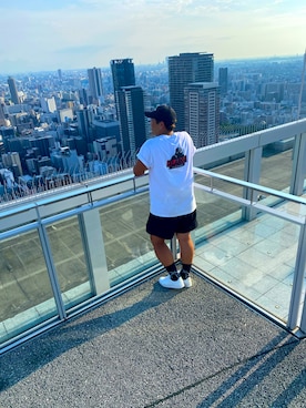 「真夏のアクティブスタイル」｜「アイテム（キャップ）」を使った、 S.Fernando.Gさん（メンズ・172cm）の秋コーディネート