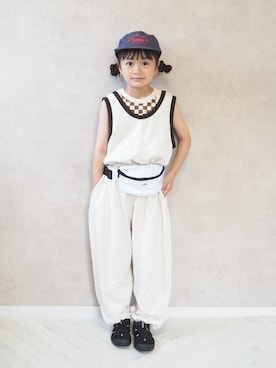 「KEEN（キーン）のアイテム」を使った、cocomaru.さん（キッズ・120cm）の夏コーディネート