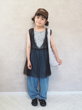 「KEEN（キーン）のアイテム」を使った、cocomaru.さん（キッズ・120cm）の夏コーディネート