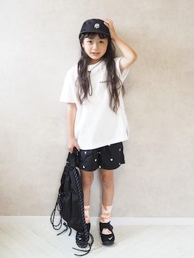 「BAYFLOW（ベイフロー）のアイテム」を使った、cocomaru.さん（キッズ・122cm）の夏コーディネート
