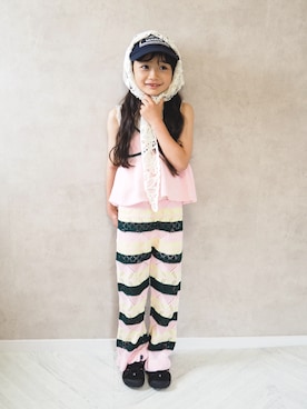 「KEEN（キーン）のアイテム」を使った、cocomaru.さん（キッズ・120cm）の夏コーディネート