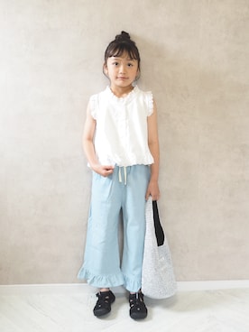 「KEEN（キーン）のアイテム」を使った、cocomaru.さん（キッズ・120cm）の夏コーディネート