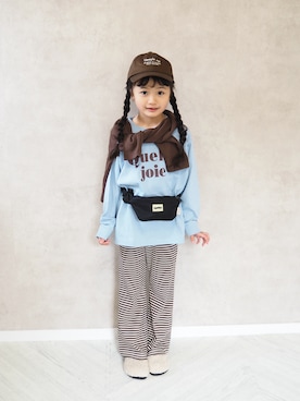 「BREEZE（ブリーズ）のアイテム」を使った、cocomaru.さん（キッズ・120cm）の冬コーディネート