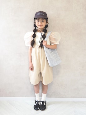 「MARMOT（マーモット）のアイテム」を使った、cocomaru.さん（キッズ・120cm）の夏コーディネート