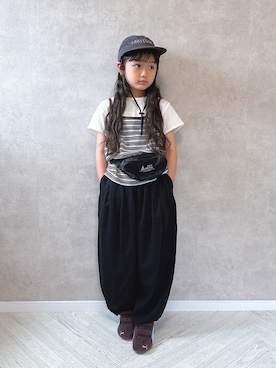 「ウエストポーチ」｜cocomaru.さん（キッズ・122cm）の夏コーディネート