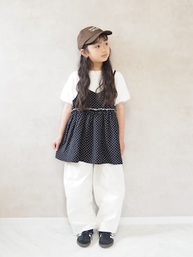 「Piet（ピエット）のアイテム」を使った、cocomaru.さん（キッズ・120cm）の夏コーディネート