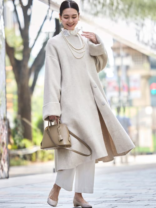 ウールリバー ハンドステッチ コート ｜ アウター / ウールコート