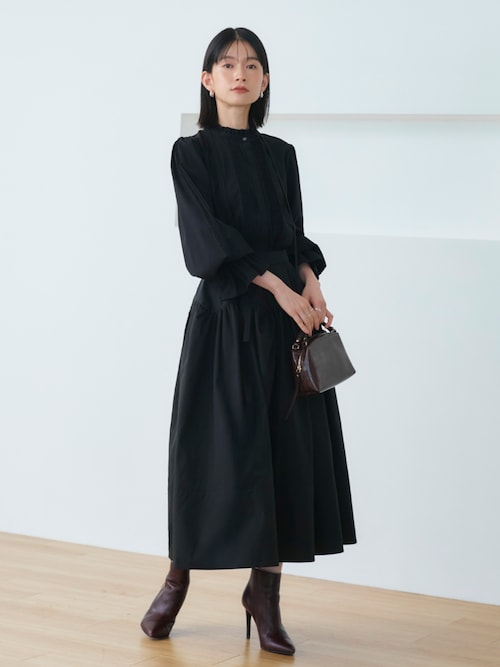 洗える ｜ バブル フレア スカート ｜ レディース ロングスカート