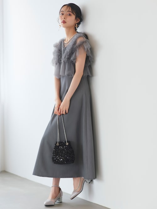 【3/14までの出品】louere　ルエレ　パーティドレス　コーディネートセット 3/14までの出品】louere ルエレ パーティドレス コーディネート