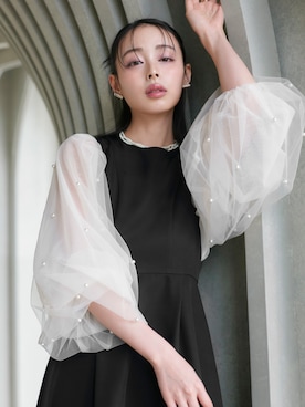 「RUIRUE BOUTIQUE（ルイルエブティック）のアイテム（ドレス）」を使った、RUIRUEBOUTIQUEさん（レディース・165cm）の春コーディネート