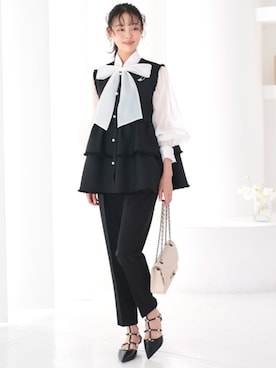 「オケージョンスタイル」｜RUIRUEBOUTIQUEさん（レディース・165cm）の冬コーディネート