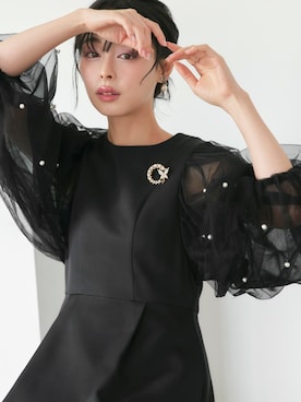 「ブローチ」｜RUIRUEBOUTIQUEさん（レディース・165cm）の春コーディネート