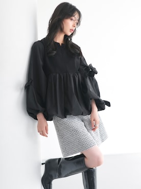 「アイテム（スーツセット）」を使った、RUIRUEBOUTIQUEさん（レディース・165cm）の秋コーディネート