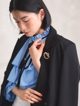 「アイテム（スーツセット）」を使った、RUIRUEBOUTIQUEさん（レディース・162cm）の夏コーディネート