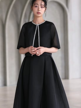 「RUIRUE BOUTIQUE（ルイルエブティック）のアイテム（ドレス）」を使った、RUIRUEBOUTIQUEさん（レディース・165cm）の春コーディネート