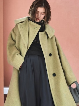 「アイテム（パンツドレス）」を使った、RUIRUEBOUTIQUEさん（レディース・166cm）の冬コーディネート