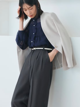 「アイテム（パンツドレス）」を使った、RUIRUEBOUTIQUEさん（レディース・162cm）の秋コーディネート
