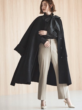 「アイテム（その他アウター）」を使った、RUIRUEBOUTIQUEさん（レディース・166cm）の秋コーディネート