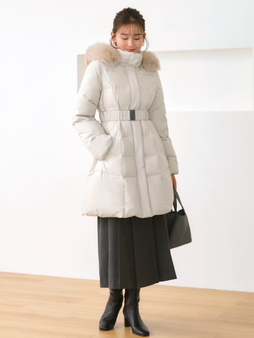 洗える / 撥水加工 / 静電気防止 ｜ スタイルアップ ダウンコート ｜ アウター  / ロングダウン  / ロングコート