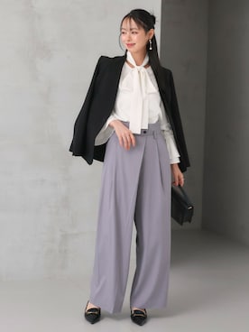 「アイテム（スーツセット）」を使った、RUIRUEBOUTIQUEさん（レディース・165cm）の秋コーディネート