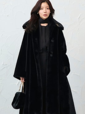 「アイテム（スーツセット）」を使った、RUIRUEBOUTIQUEさん（レディース・160cm）の冬コーディネート