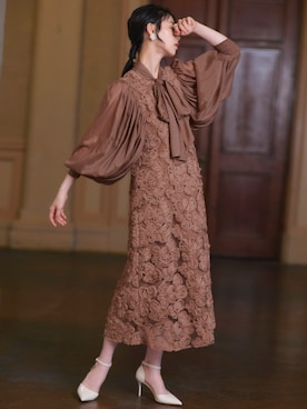 「オケージョンスタイル」｜RUIRUEBOUTIQUEさん（レディース・165cm）の冬コーディネート