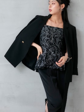 「アイテム（ドレス）」を使った、RUIRUEBOUTIQUEさん（レディース・166cm）の秋コーディネート