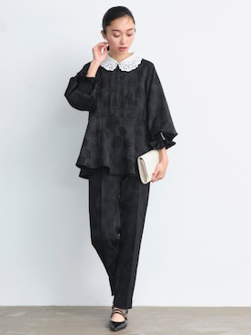 「アイテム（スーツセット）」を使った、RUIRUEBOUTIQUEさん（レディース・161cm）の秋コーディネート