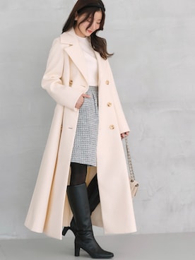 「アイテム（スーツセット）」を使った、RUIRUEBOUTIQUEさん（レディース・160cm）の秋コーディネート