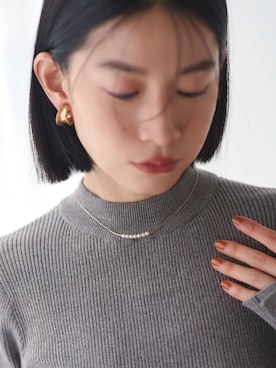 「リブニット」｜RUIRUEBOUTIQUEさん（レディース・162cm）の夏コーディネート
